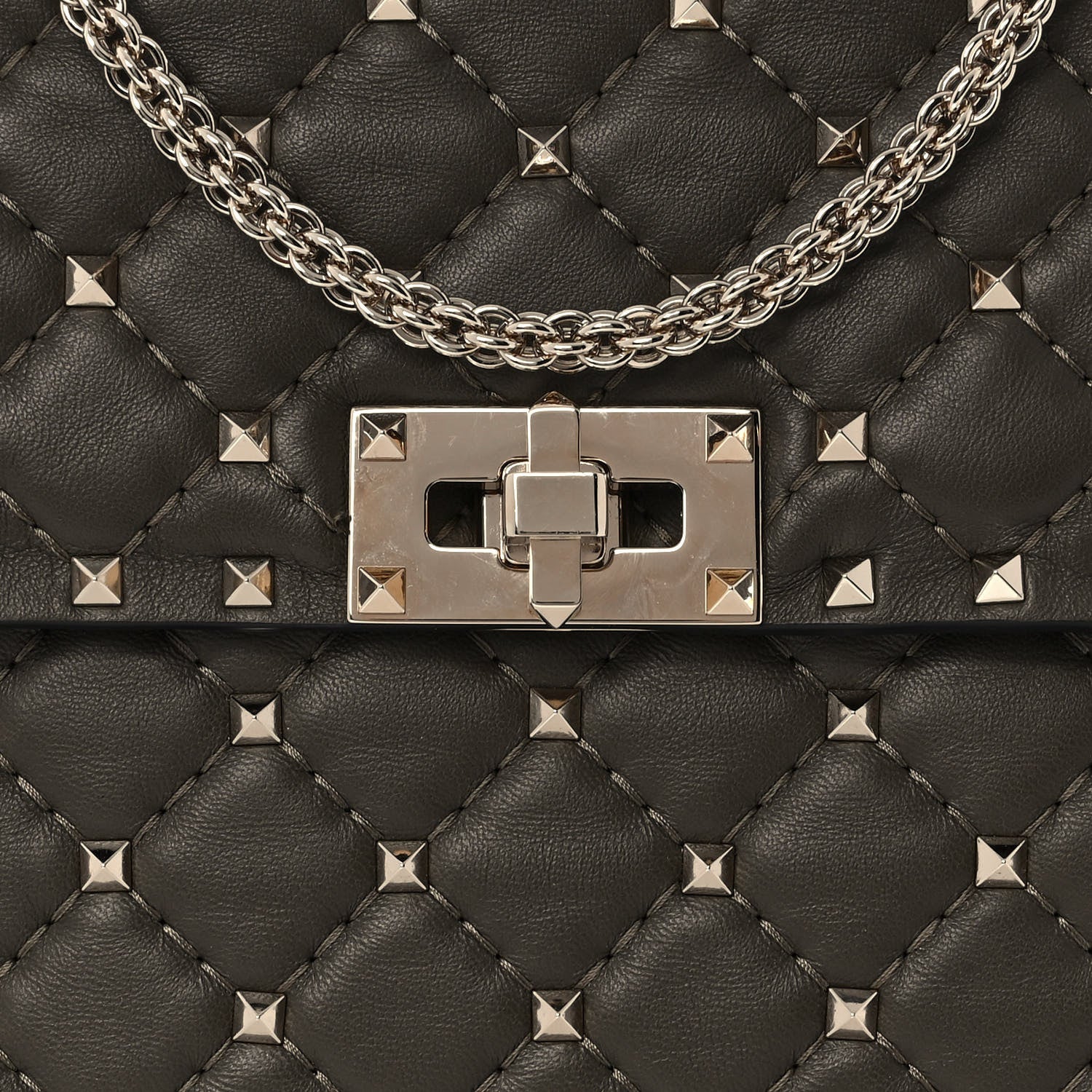 Valentino Garavani Nappa Medium Rockstud Spike Shoulder Bag Oasis 8 of 8