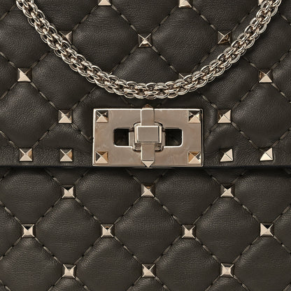 Valentino Garavani Nappa Medium Rockstud Spike Shoulder Bag Oasis 8 of 8