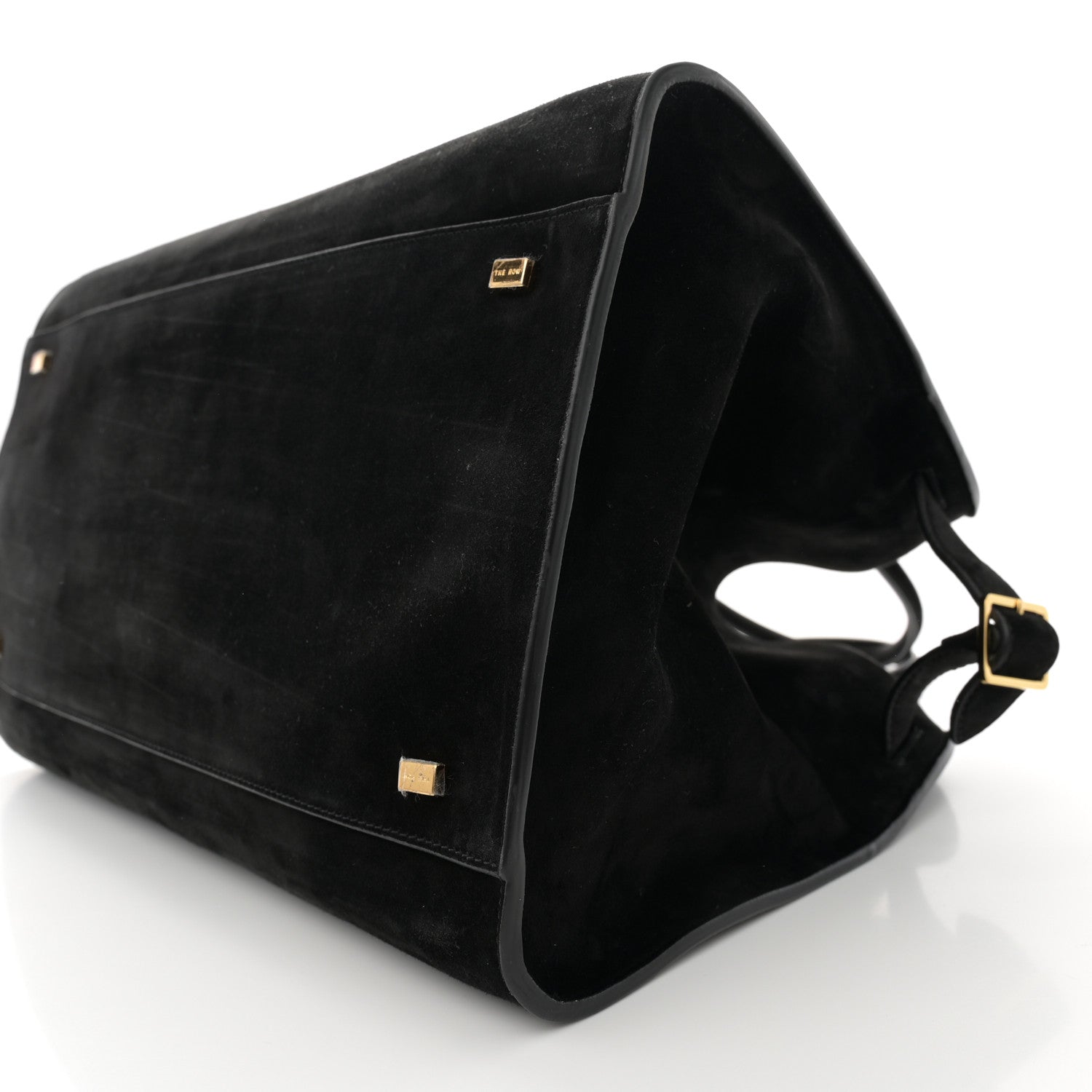 The Row Suede Soft Margaux 15 Black 9 of 9
