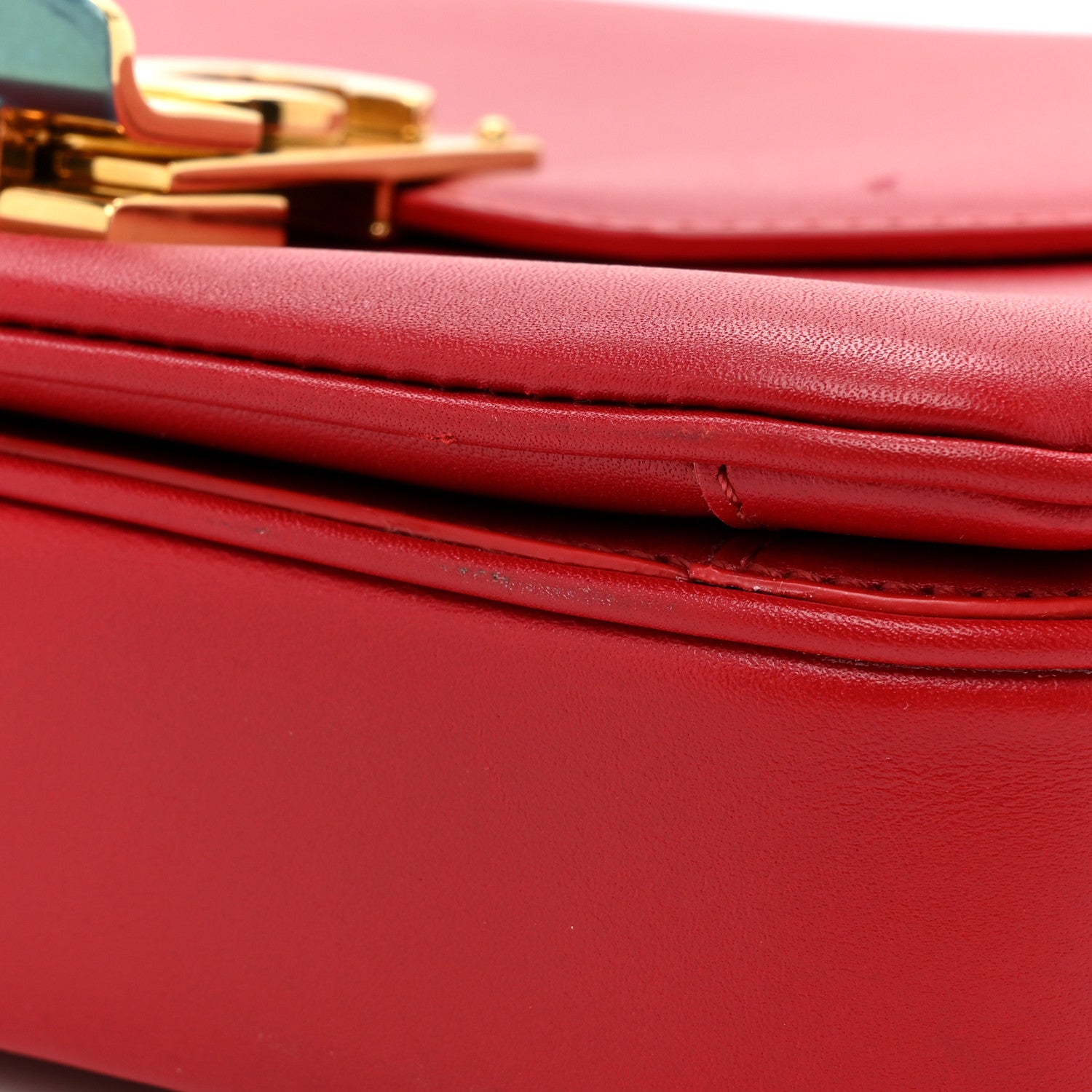 Celine Shiny Calfskin Small C Bag Red 14 of 14