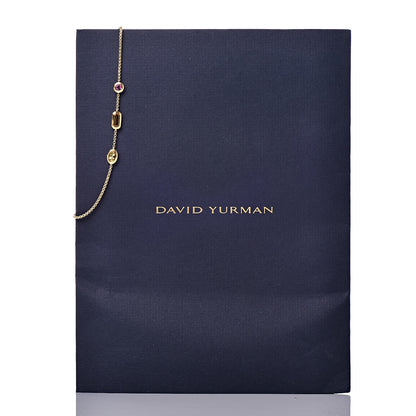 David Yurman 18K Yellow Gold Citrine Yellow Beryl Pink Tourmaline Novella Chain Bracelet 5 of 5