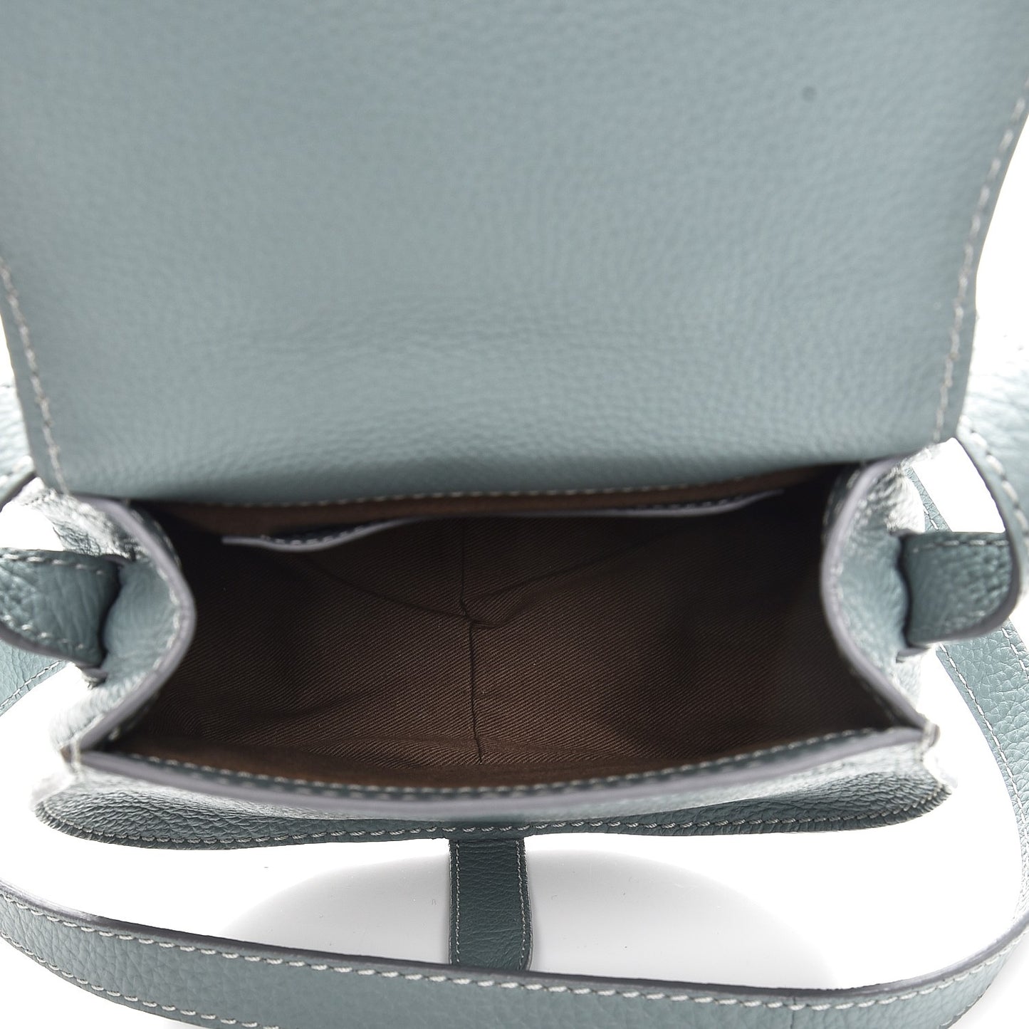 Calfskin Mini Marcie Round Crossbody Bag Cloudy Blue