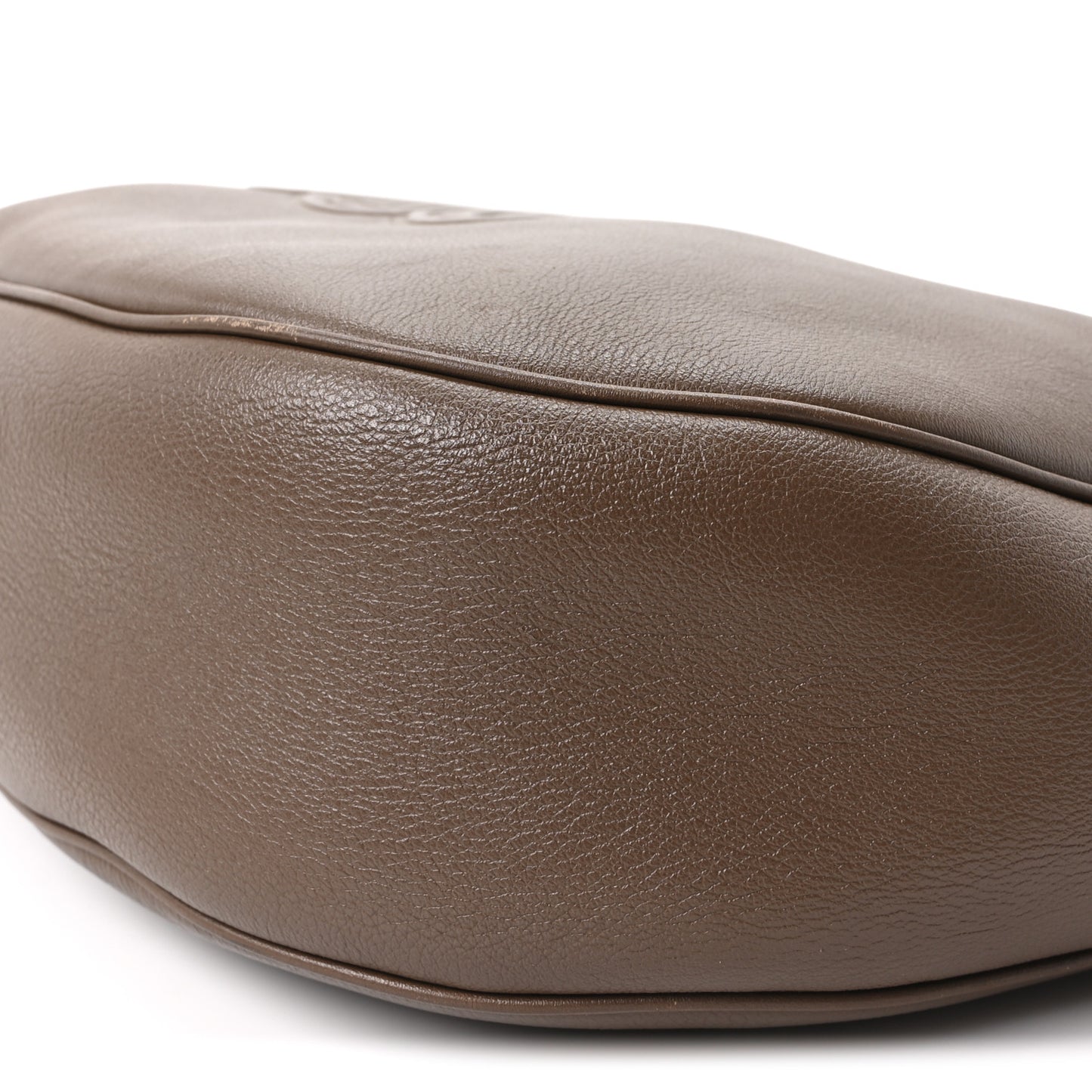 Supple Calfskin Large Triomphe Heloise Shoulder Bag Taupe