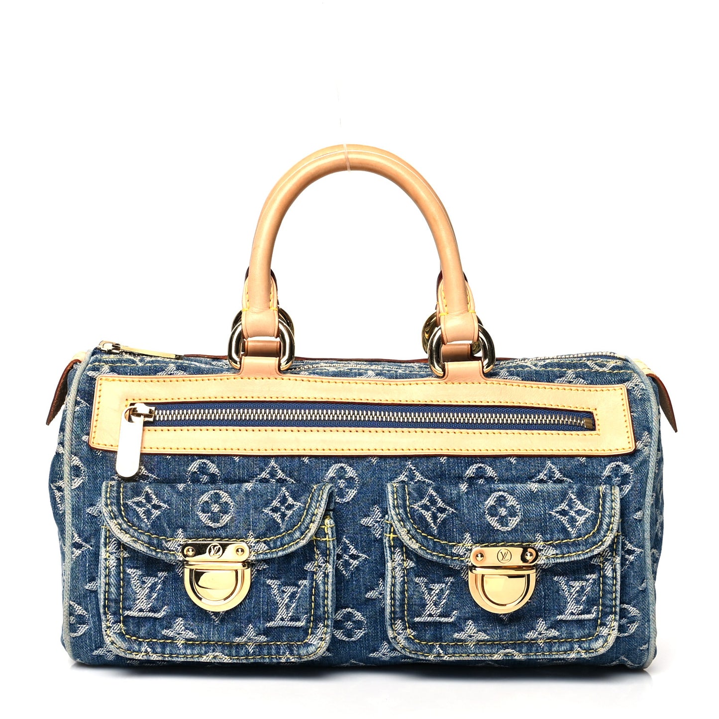 Monogram Denim Neo Speedy Blue
