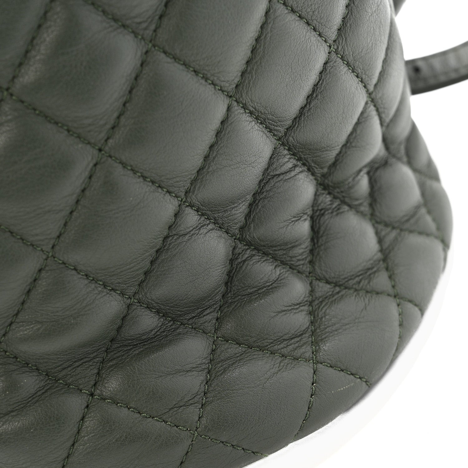 Chanel Lambskin Quilted Large Urban Spirit Backpack Dark Green 11 of 12