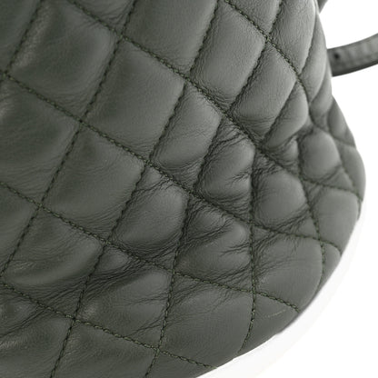 Chanel Lambskin Quilted Large Urban Spirit Backpack Dark Green 11 of 12
