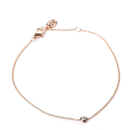 Cartier 18K Pink Gold Diamond XS D'Amour Bracelet 1 of 3