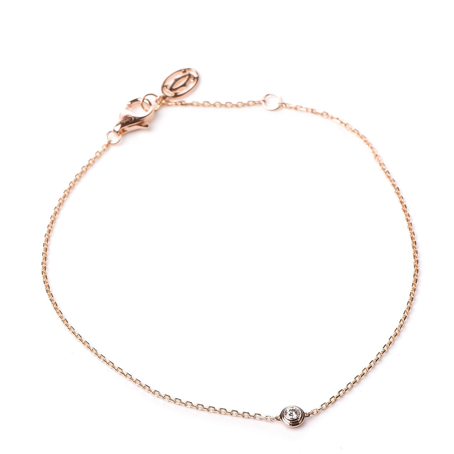 18K Pink Gold Diamond XS D'Amour Bracelet