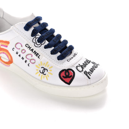 Chanel x Pharrell Williams Canvas Womens Sneakers 35 White 21 of 23