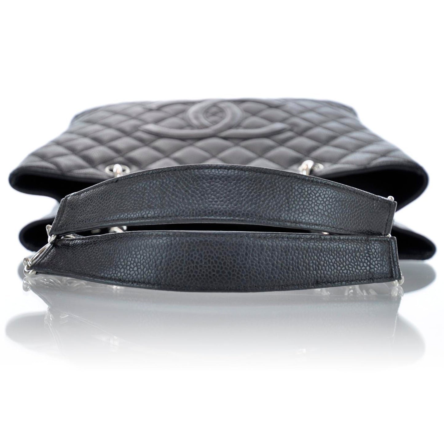 Caviar Quilted Grand Shopping Tote GST Black