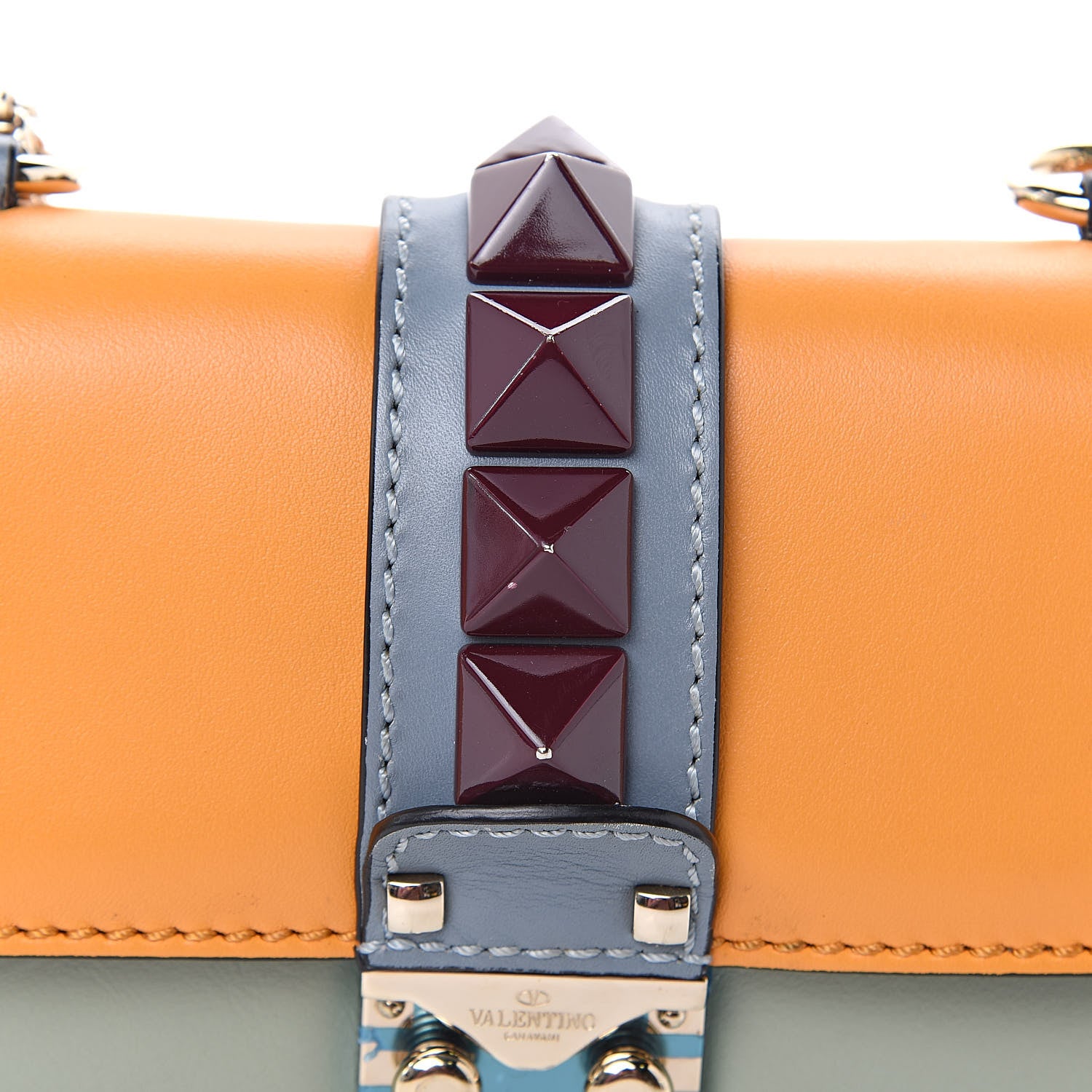 Valentino Garavani Vitello Mini Glam Lock Rockstud Flap Multicolor 9 of 10