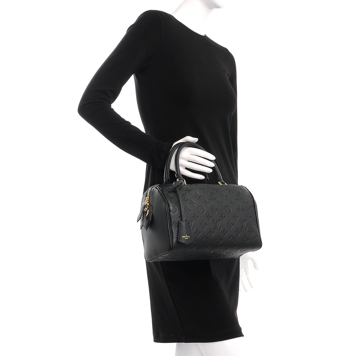 Louis Vuitton Empreinte Speedy Bandouliere 25 NM Black 3 of 8