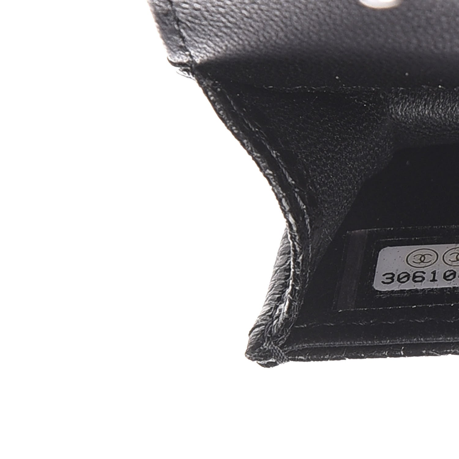 Chanel Caviar Camellia Embossed Airpods Pro Case Black 8 of 9