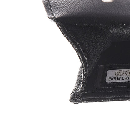 Chanel Caviar Camellia Embossed Airpods Pro Case Black 8 of 9