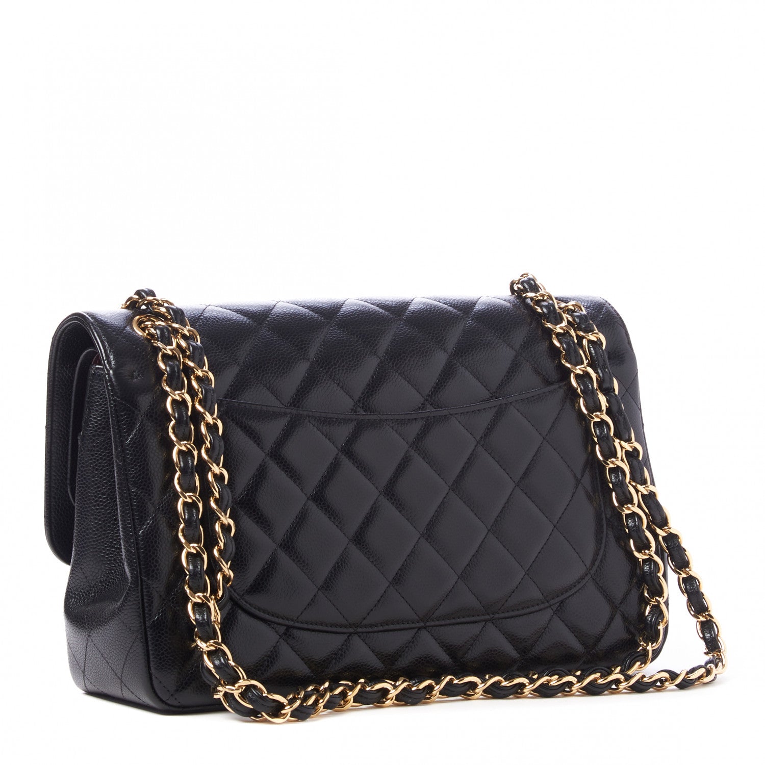 Chanel Caviar Quilted Jumbo Double Flap Black 3 of 10
