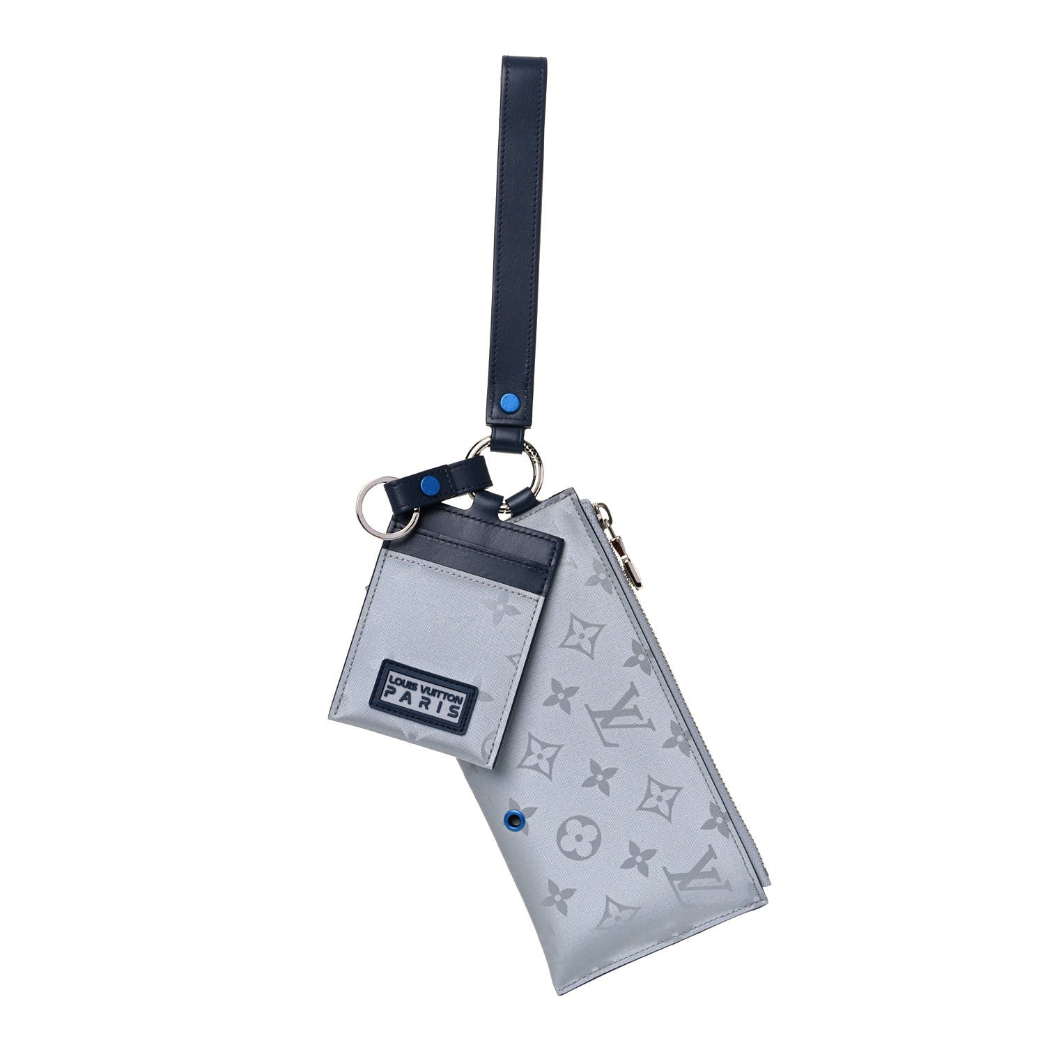 Louis Vuitton Monogram Satellite Alpha Pouch Silver 1 of 9