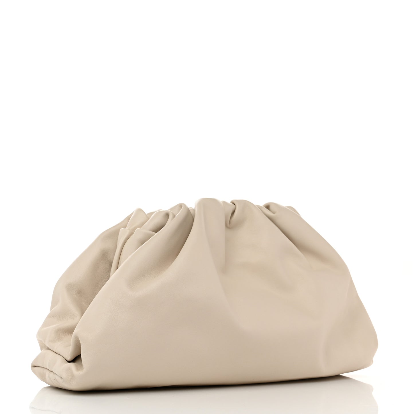 Smooth Butter Calf The Pouch Oversized Clutch Plaster
