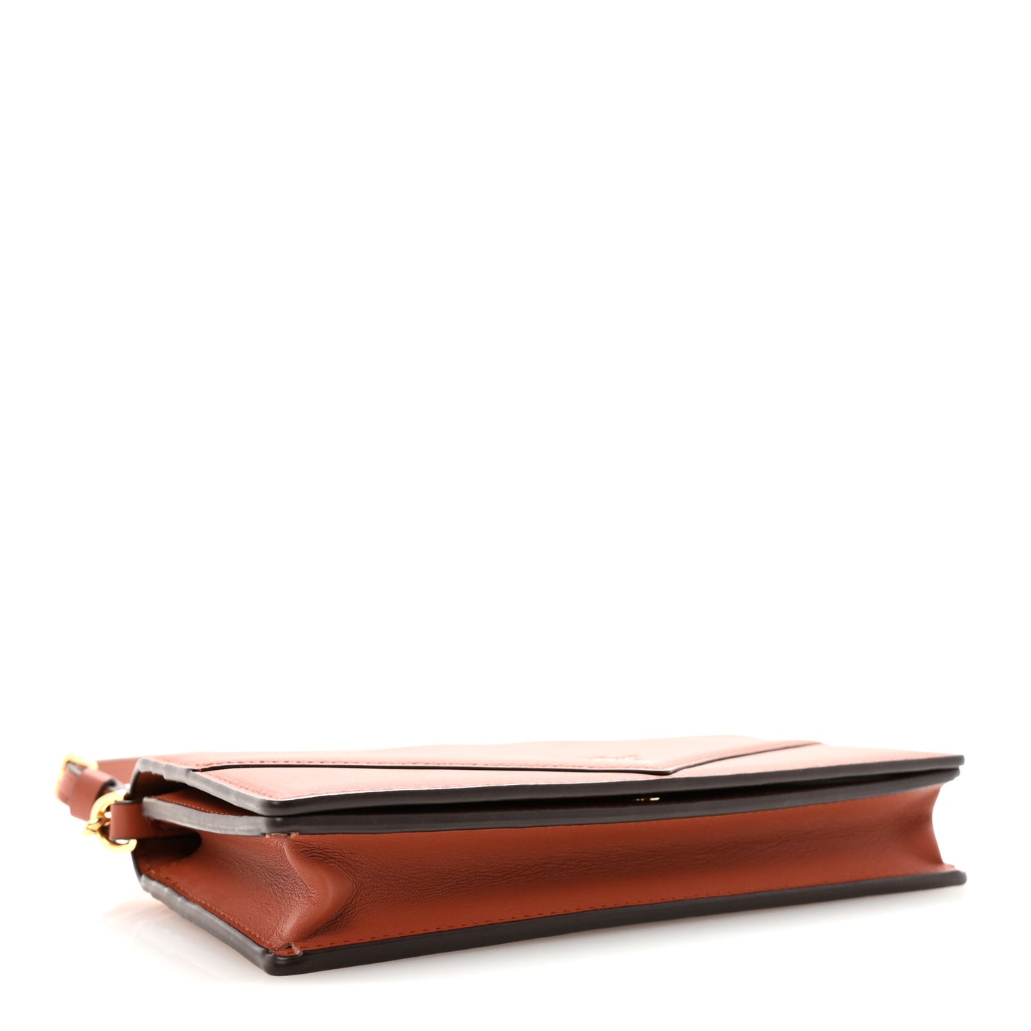 Calfskin Large Diamond Wallet On Chain  Coconut Shell Brown