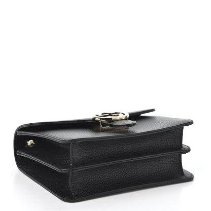 Gucci Dollar Calfskin Small Interlocking G Shoulder Bag Black 3 of 9