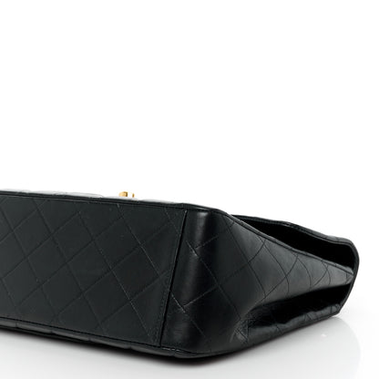 Chanel Lambskin Quilted XL Jumbo Single Flap Black 11 of 14