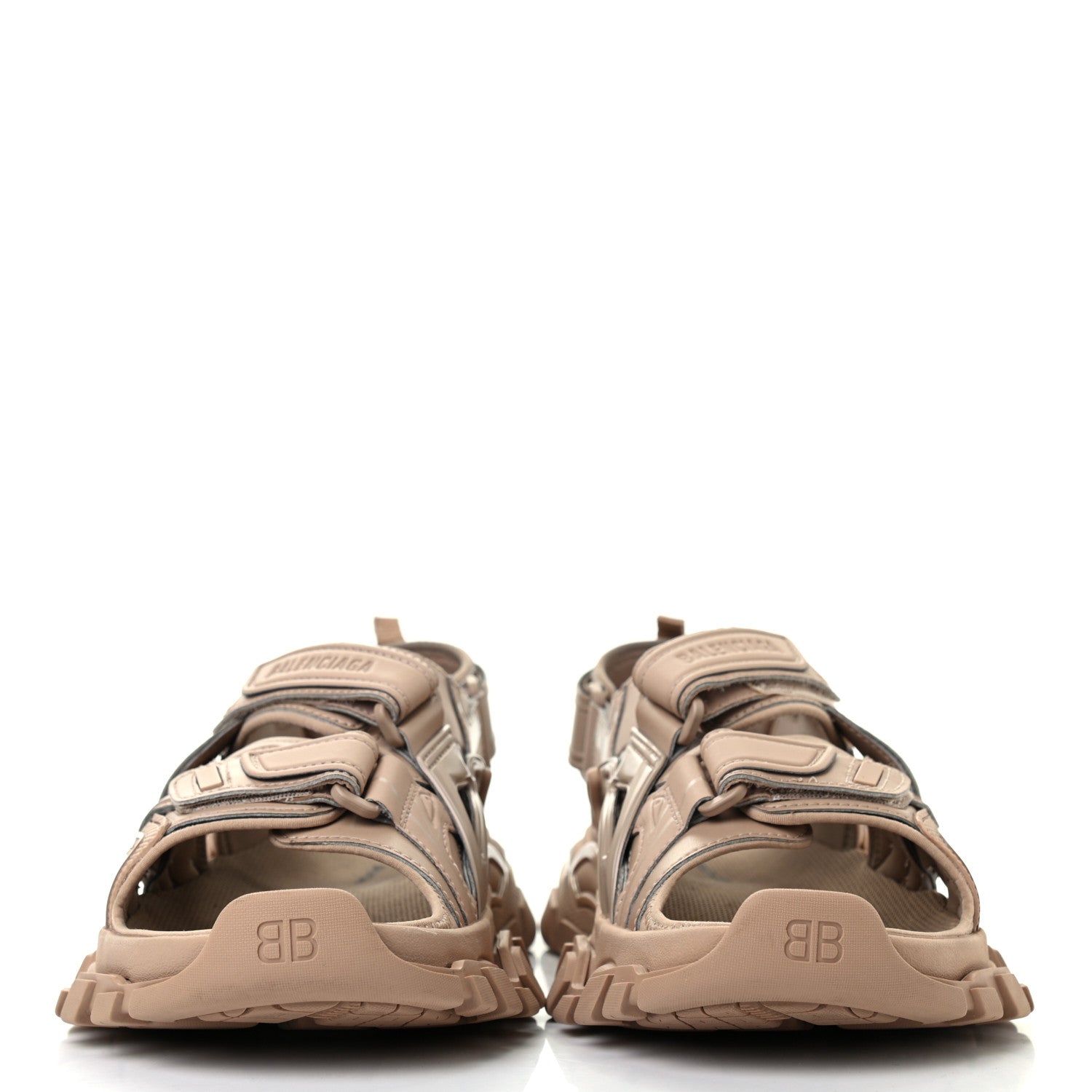 Balenciaga Neoprene Rubber Womens Track Sandals 39 Full Beige 2 of 8
