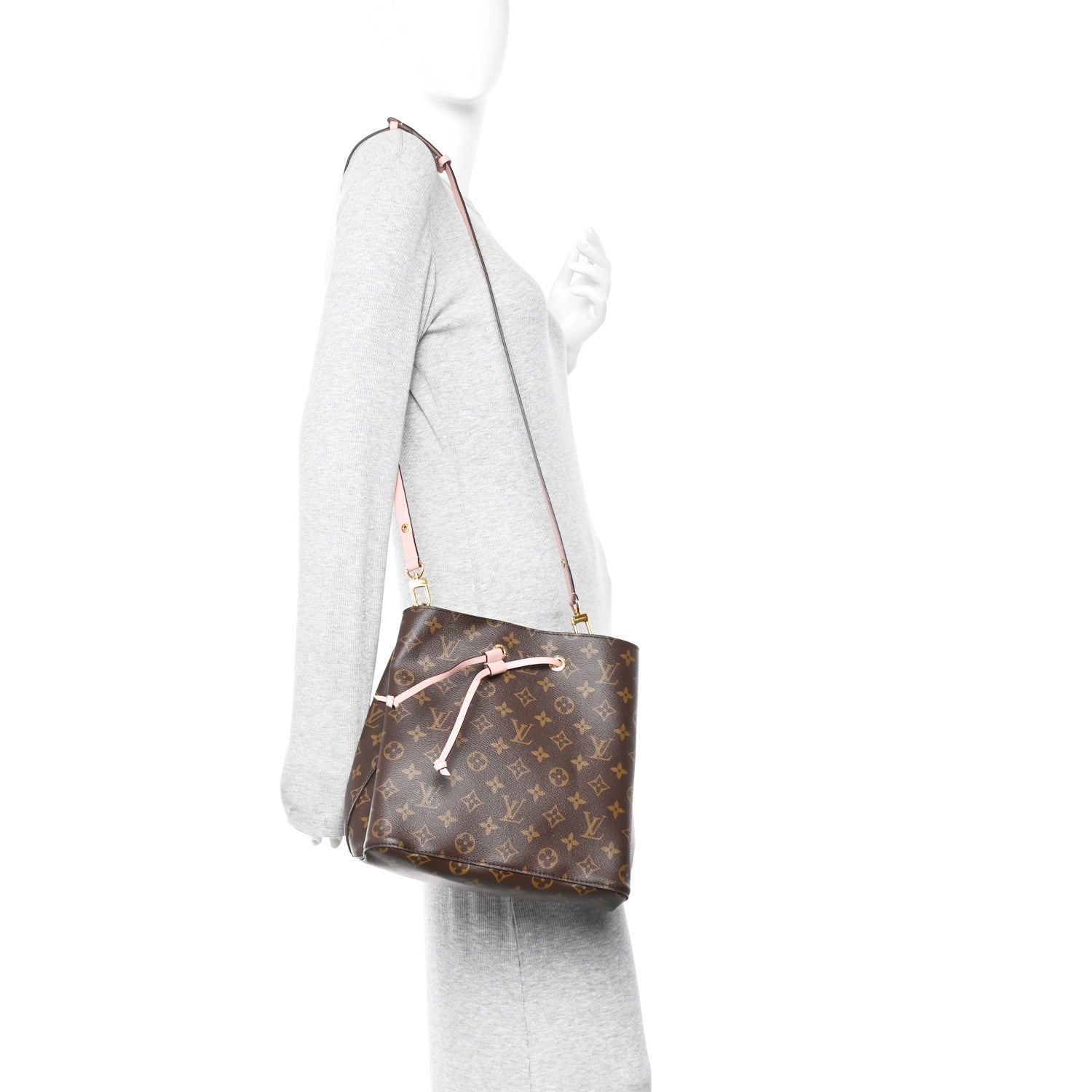Louis Vuitton Monogram Neonoe MM Rose Poudre 2 of 13