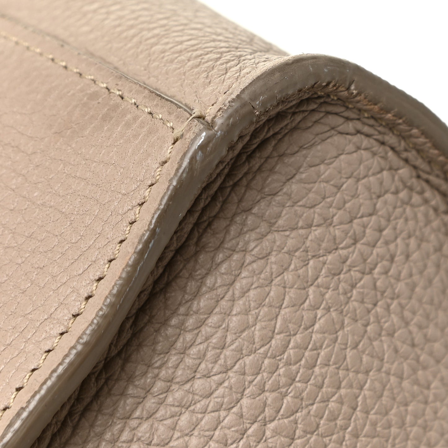 Supple Grained Calfskin Medium Big Bag Light Taupe