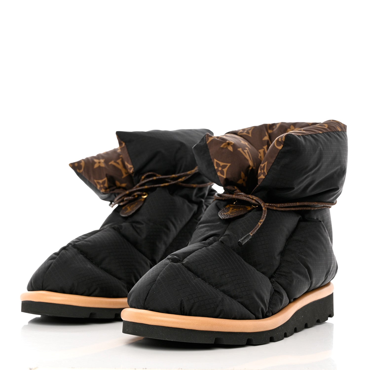 Louis Vuitton Nylon Monogram Pillow Comfort Ankle Boot 40 Black 3 of 10