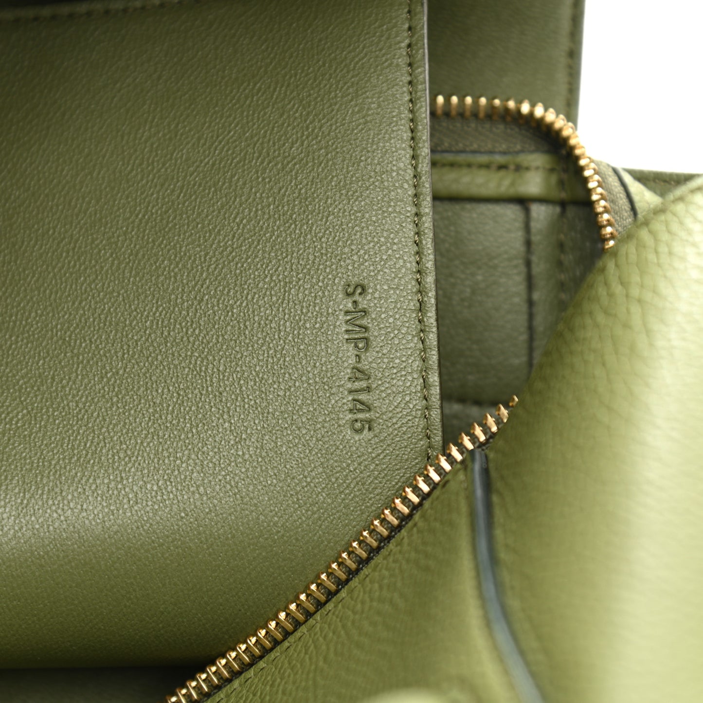 Baby Grained Calfskin Mini Belt Bag Green