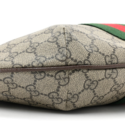 Gucci GG Supreme Monogram Web Small Ophidia Half Moon Hobo Brown 9 of 10