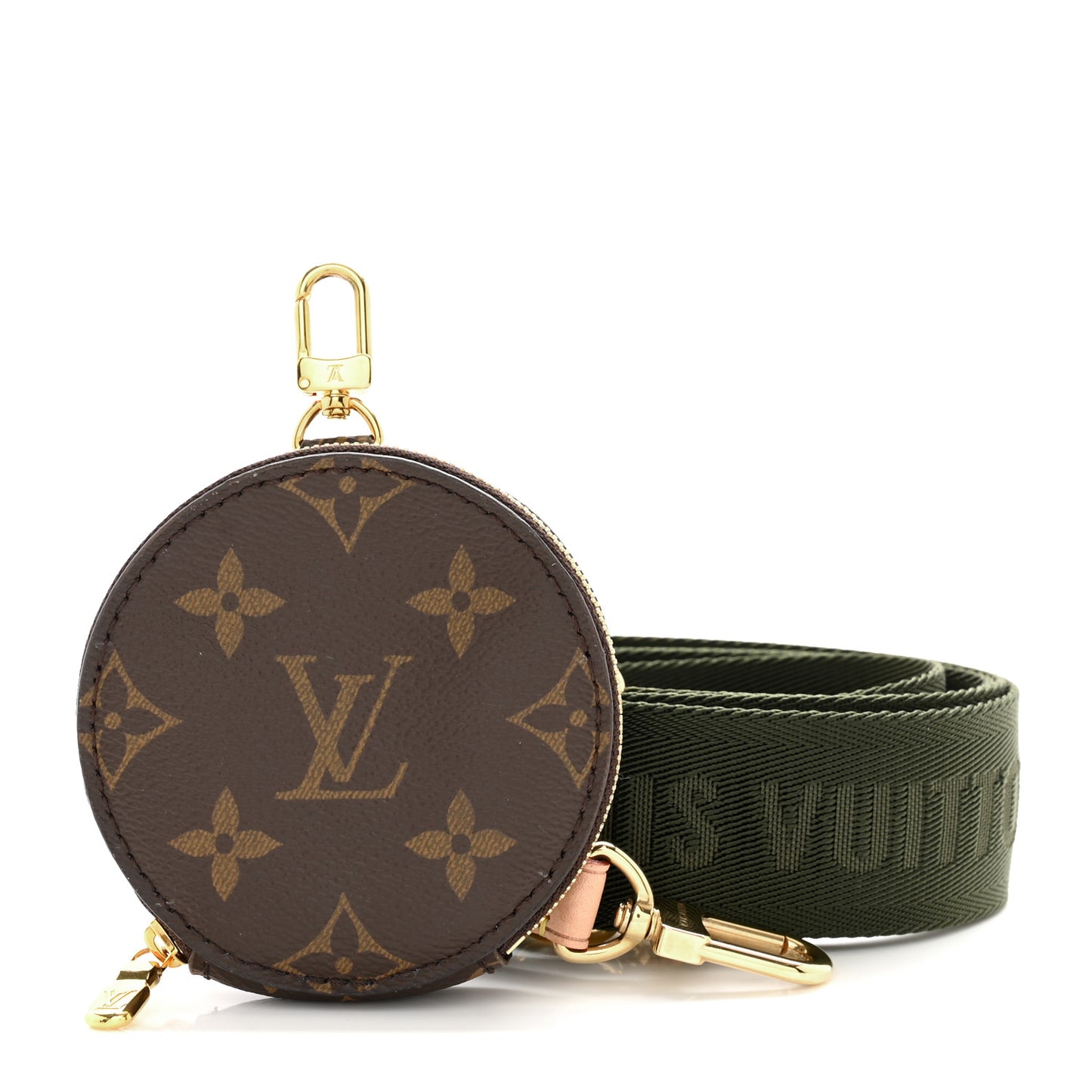Monogram Multi Pochette Accessories Bandouliere Shoulder Strap Kaki