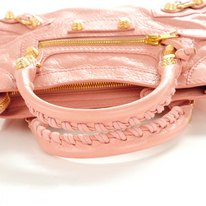 Balenciaga Agneau Giant 12 Gold Hardware Mini City Rose Peche 5 of 8