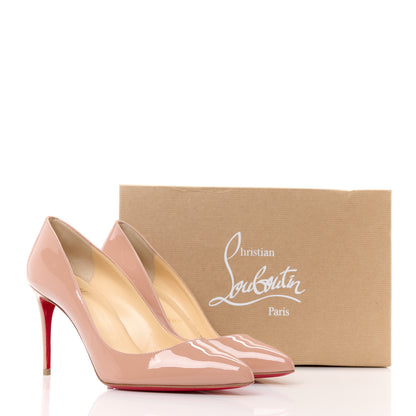 Christian Louboutin Patent Pigalle Follies 85 Pumps 38.5 Nude 10 of 10