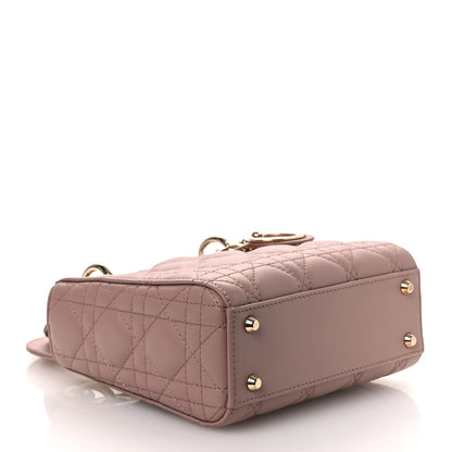 Christian Dior Lambskin Cannage Mini Lady Dior Fard 4 of 12