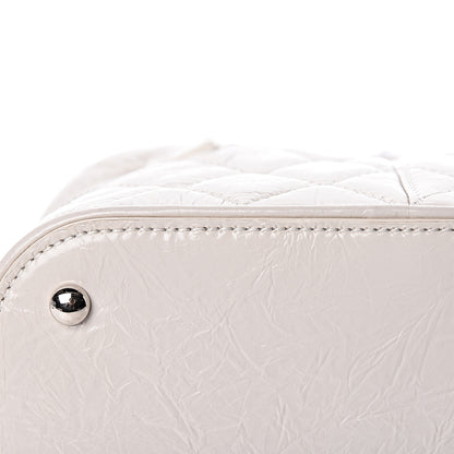 Chanel Crumpled Calfskin PVC Quilted Flap White 9 of 12