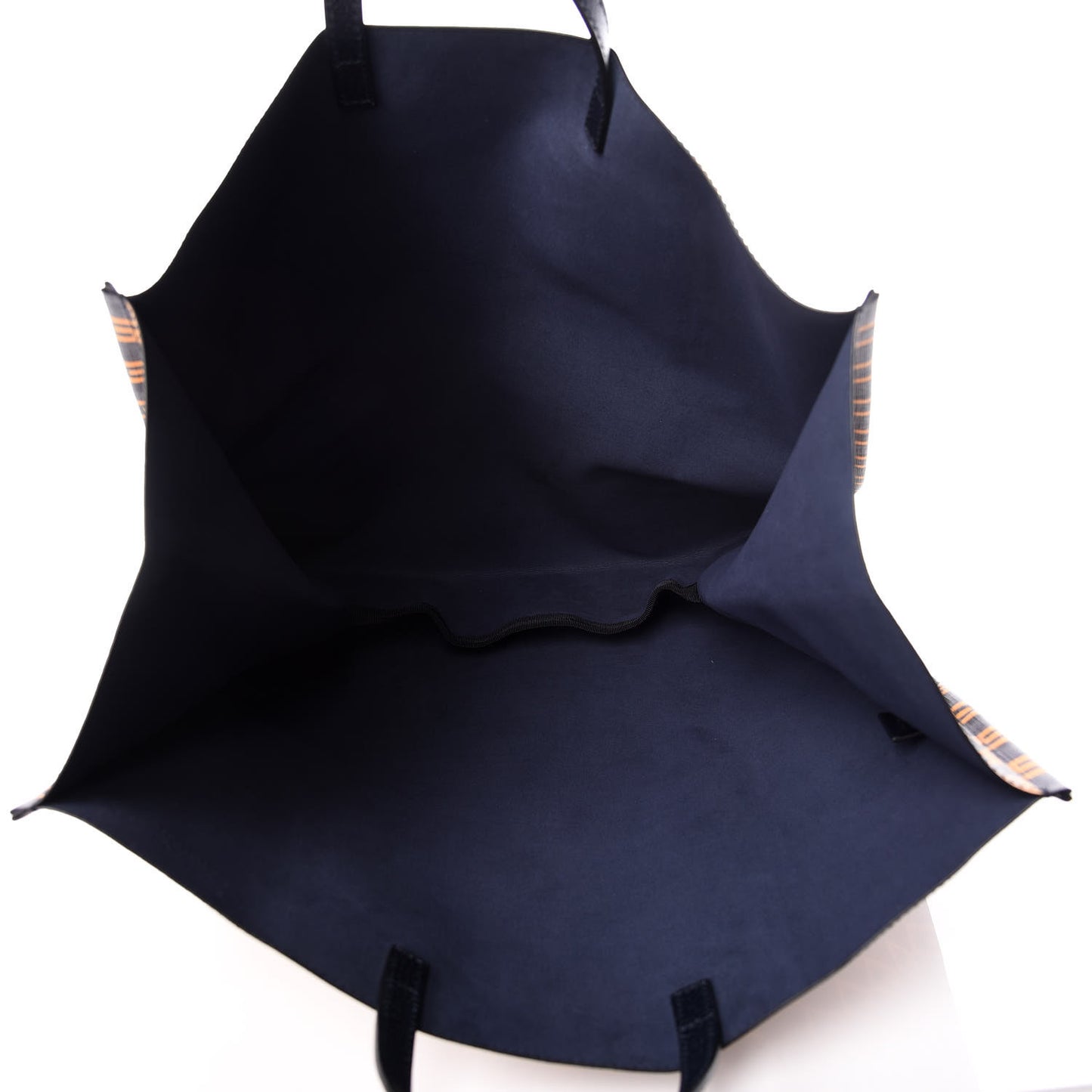 Coated Canvas Square G Vertical Tote Blue