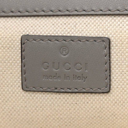 Gucci Calfskin GG Tennis Embossed Double Buckle Backpack Grey 6 of 13