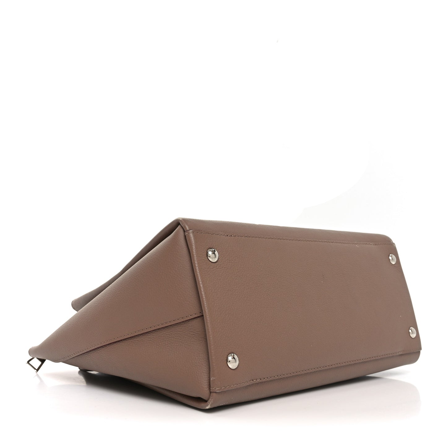 Calfskin Lockmeto Taupe Glace