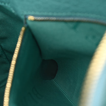 Burberry Signature Grain Calfskin Check Embossed Small Chichester Crossbody Clutch Bag Aqua Green 7 of 13