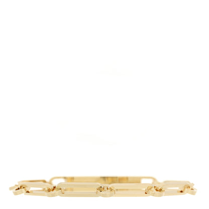 Hermes 18K Yellow Gold Diamond Pave PM Kelly Chaine Bracelet SH 2 of 4