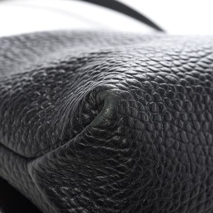 Burberry Signature Grain Large Mildenhall Shoulder Bag Black 12 of 14