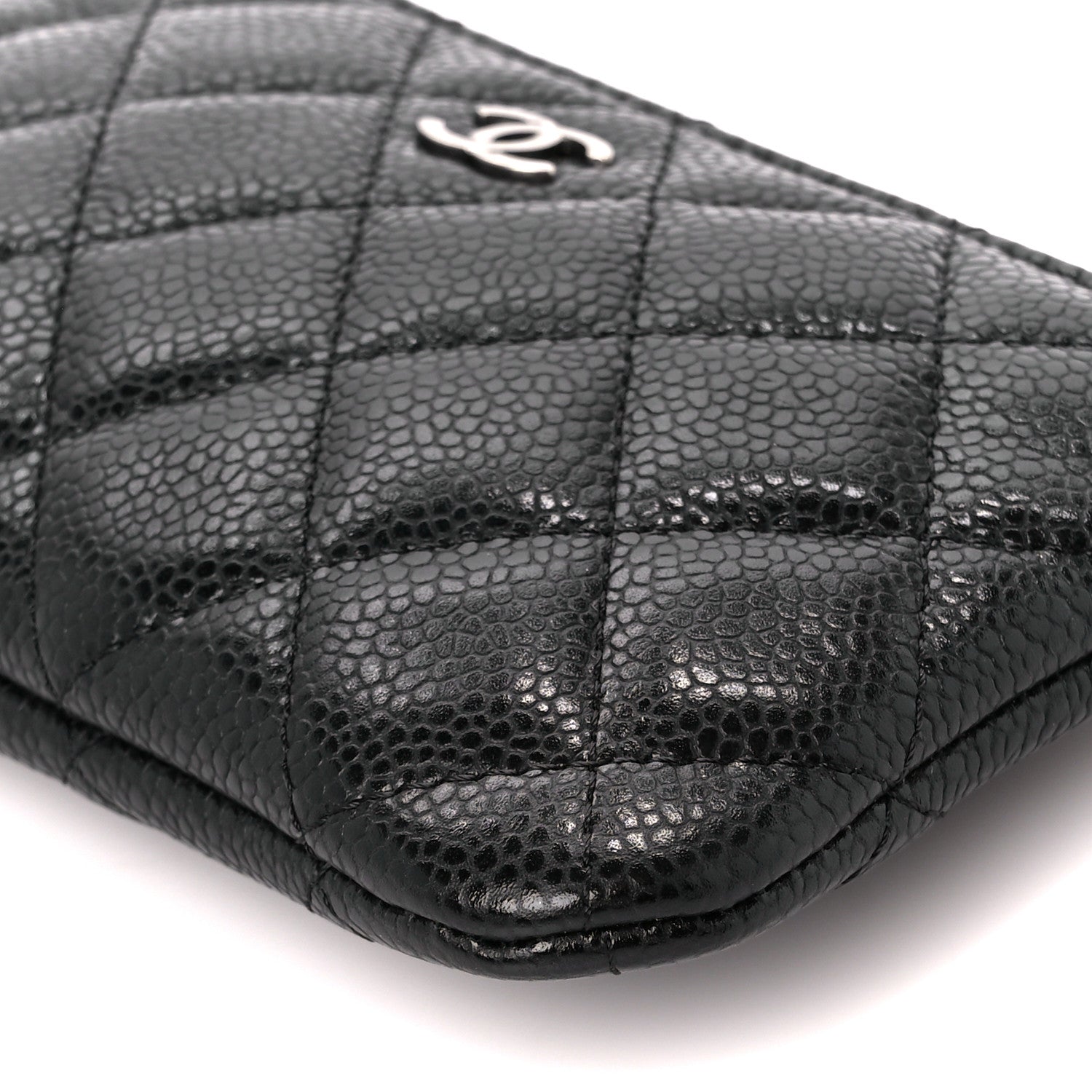 Chanel Caviar Quilted Small Cosmetic Case Black 10 of 10