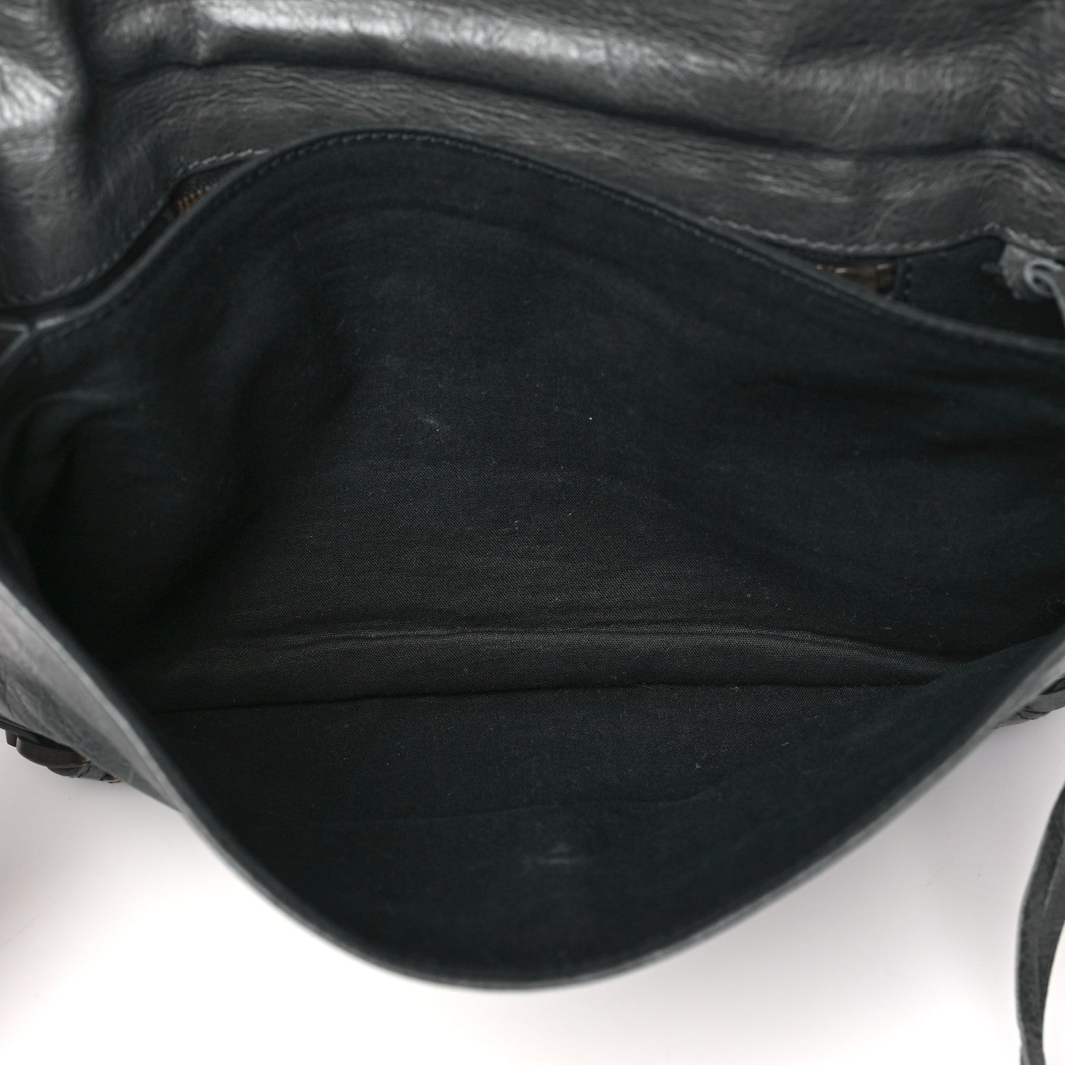 Balenciaga Agneau Classic Hardware Envelope Clutch Gris Tarmac 6 of 12