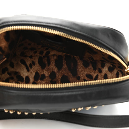 Dolce & Gabbana Lambskin Quilted Applique Camera Bag Black 5 of 10