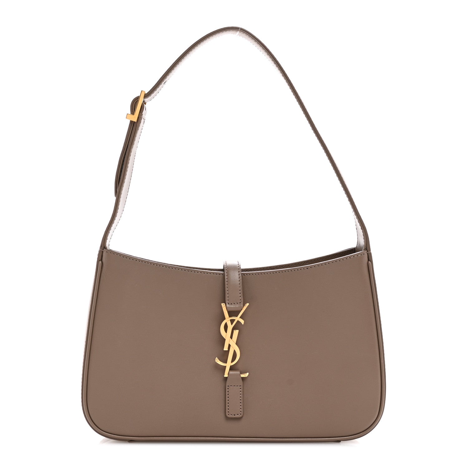 Saint Laurent Smooth Calfskin Le 5 A 7 Hobo Taupe 1 of 11