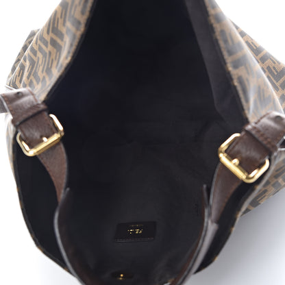 Fendi Zucca Vitello Artic Large Hobo Tobacco Castagna 5 of 10