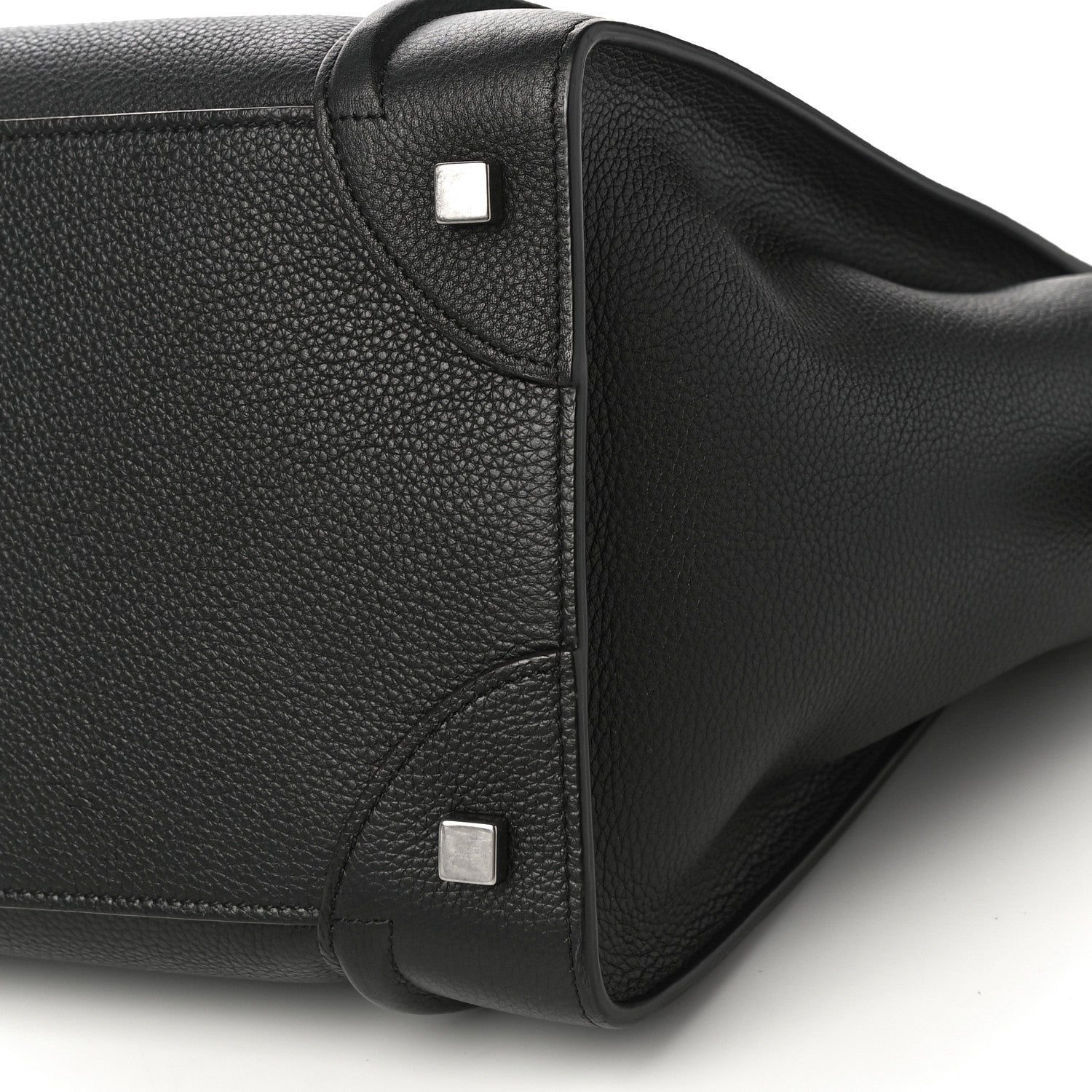 Celine Drummed Calfskin Mini Luggage Black 9 of 9
