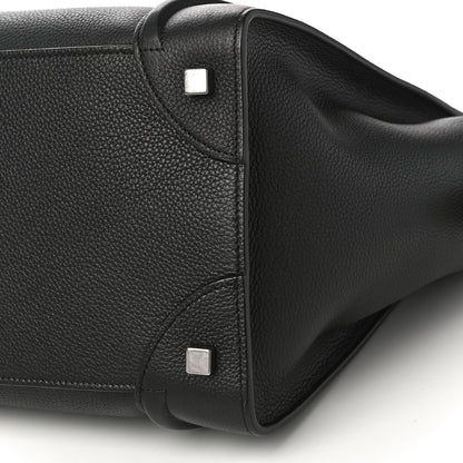 Celine Drummed Calfskin Mini Luggage Black 9 of 9