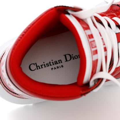 Christian Dior Nylon Fabric Womens D-Player High Top Sneakers 36.5 Red 7 of 9