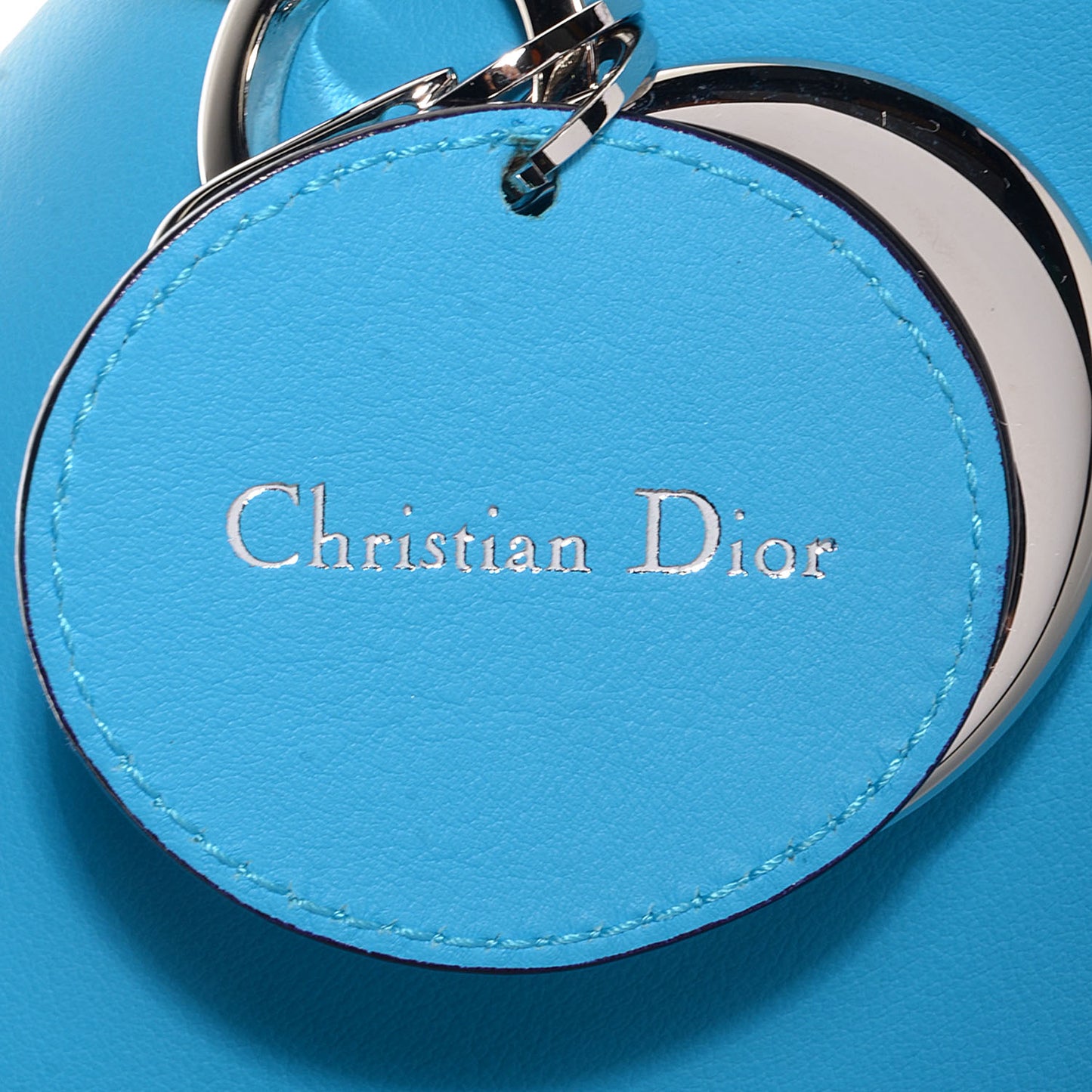 Smooth Calfskin Small Be Dior Flap Blue
